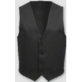 V41 Signature Black Male Fitted Twill Vest (Small)